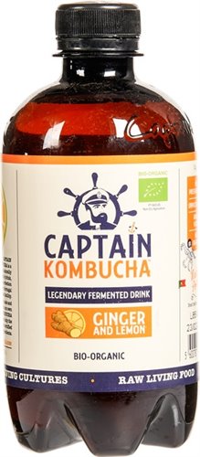 ORGANIC GINGER & LEMON KOMBUCHA 