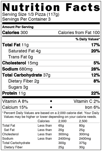 Frozen Pizza - MONTELI / RONCADIN  - ORGANIC 3 CHEESE PIZZA 